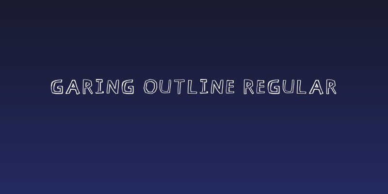 Garing Outline Regular Social Header