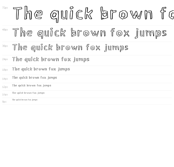 Garing Outline Regular Waterfall