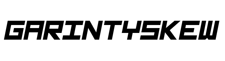 GarintySkew Schriftart