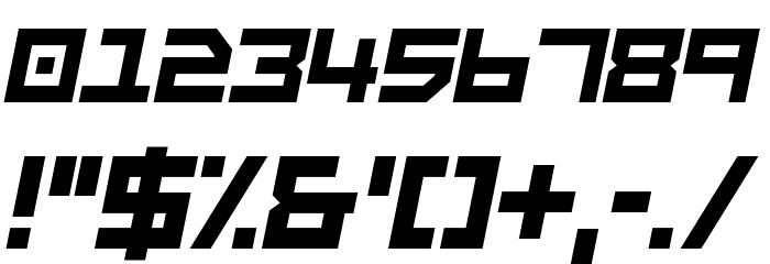 GarintySkew Font OTHER CHARS