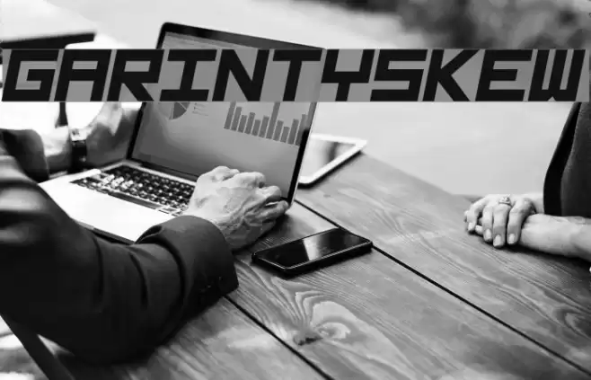 GarintySkew Schriftart examples