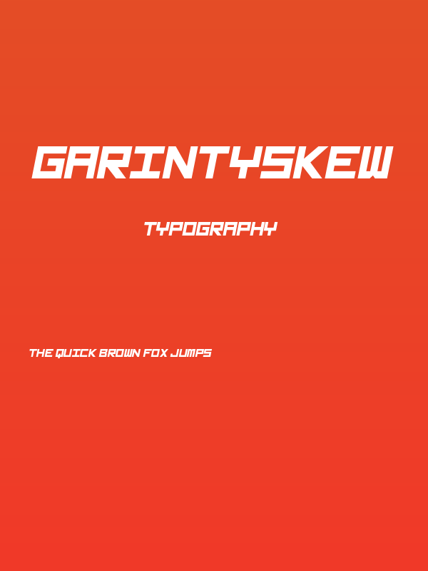 GarintySkew Poster