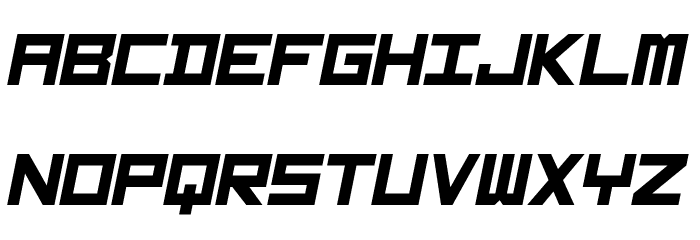 GarintySkew Font LOWERCASE