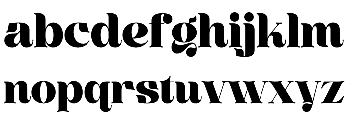 Garis Font Litere mici