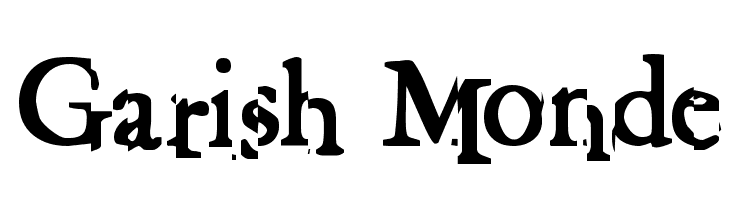 Garish Monde  Frei Schriftart Herunterladen