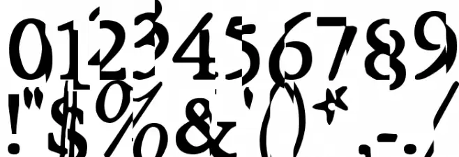 Garish Monde Font OTHER CHARS