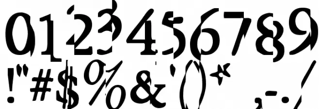 GarishMonde Font OTHER CHARS