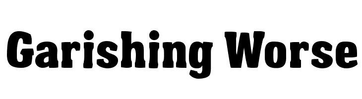Garishing Worse Font