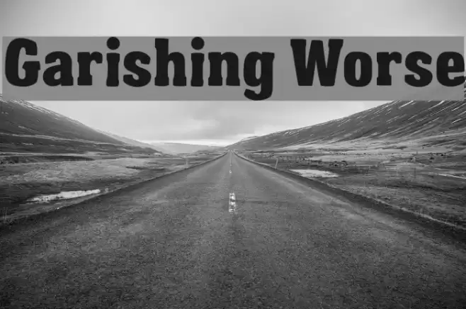 Garishing Worse Font examples