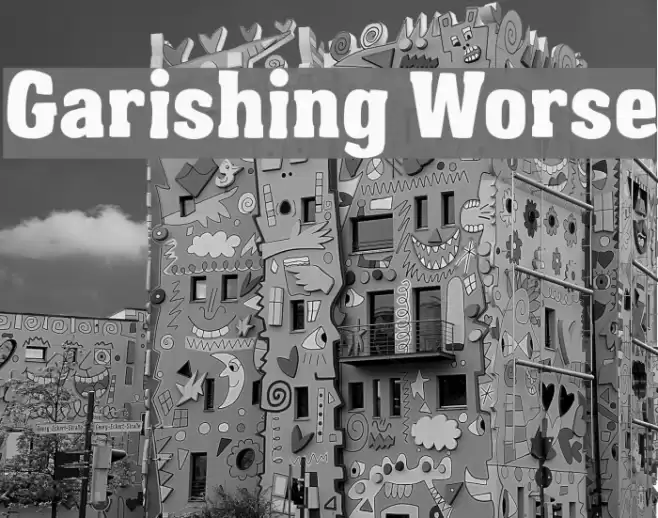 Garishing Worse Font examples