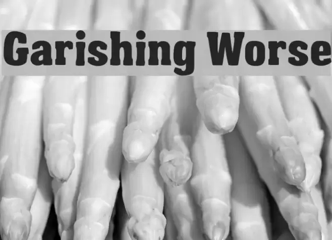 Garishing Worse Font examples