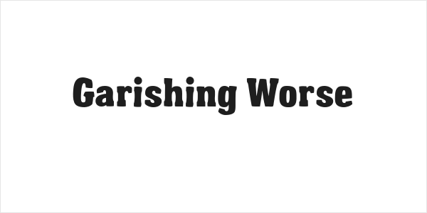 Garishing Worse Logo
