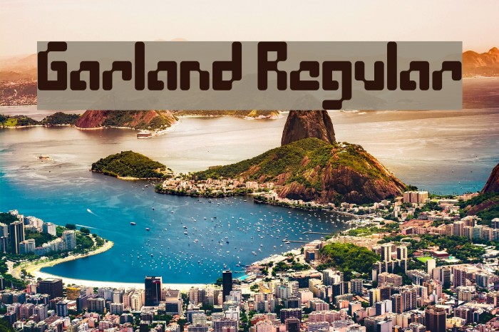 Garland Regular Font examples