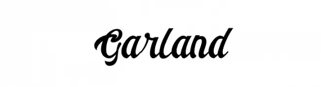 Garland  Frei Schriftart Herunterladen