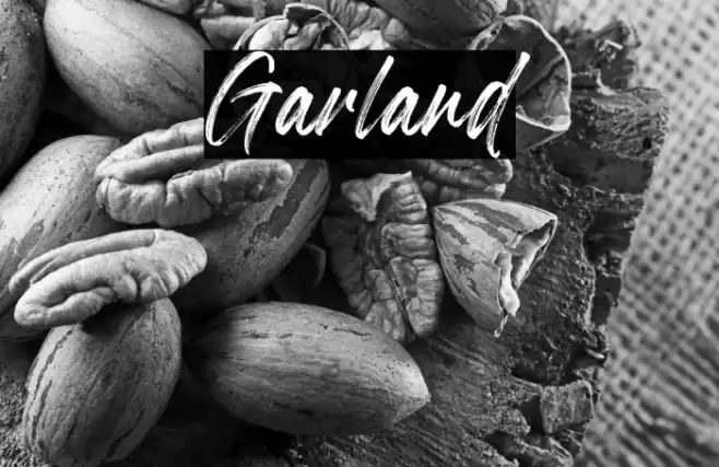 Garland Font examples
