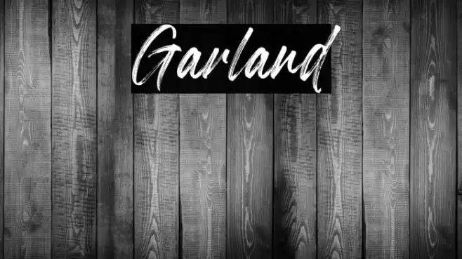 Garland Font examples