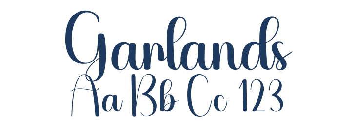 Garlands Font Preview