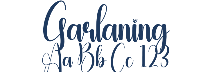 Garlaning Font Preview