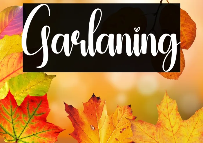 Garlaning Example 1