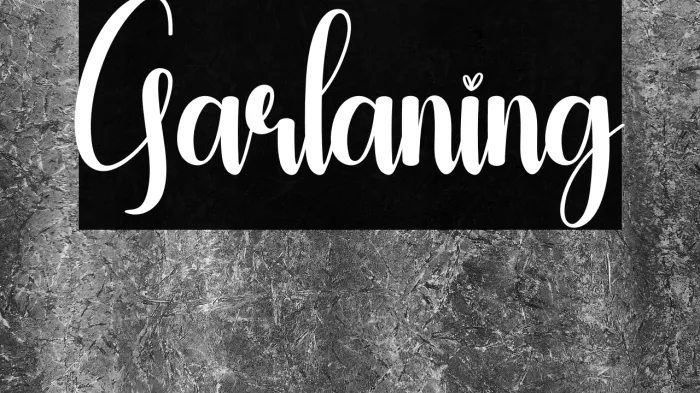 Garlaning Example 3