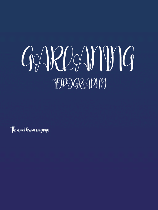 Garlaning Poster