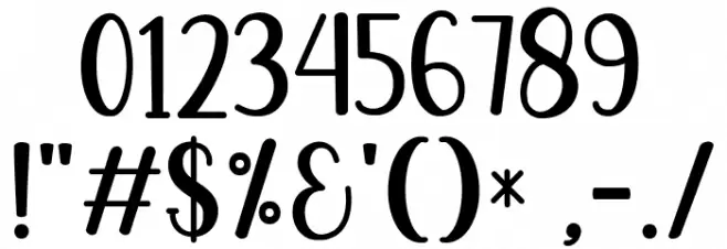 Garlic Bread Font OTHER CHARS