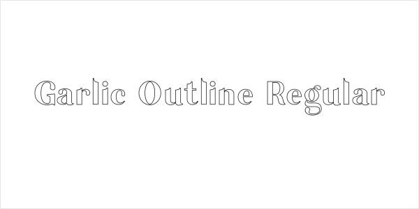 Garlic Outline Regular Logo