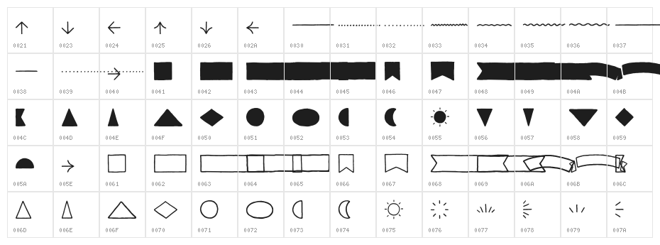 Garlic Salt Extras Regular Character Map