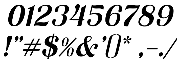 Garlic Sans Italic Font OTHER CHARS
