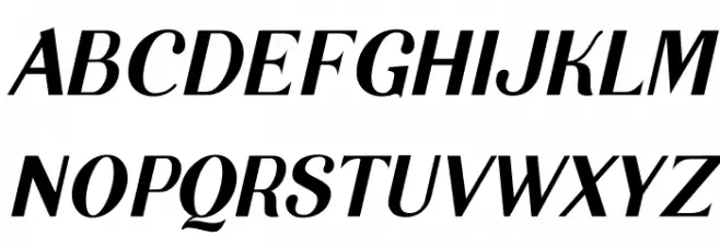 Garlic Sans Italic Шрифта ВЕРХНИЙ
