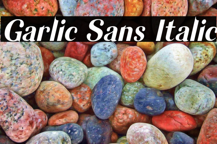 Garlic Sans Italic Example 2