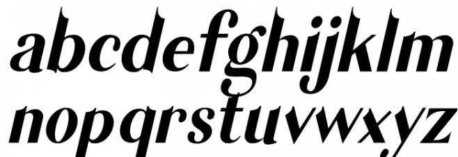Garlic Sans Italic Fuentes MINÚSCULAS