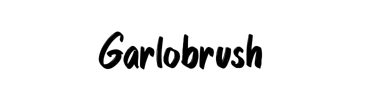 Garlobrush  フリーフォントのダウンロード