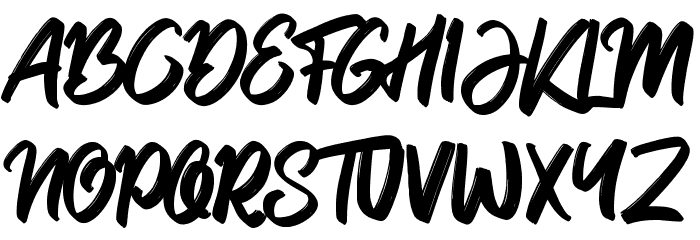 Garlobrush Font OTHER CHARS