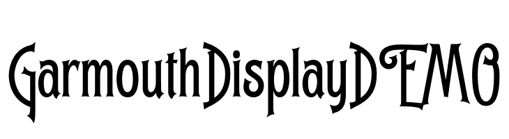 GarmouthDisplayDEMO  Frei Schriftart Herunterladen