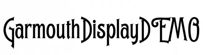 GarmouthDisplayDEMO  Fuentes Gratis Descargar
