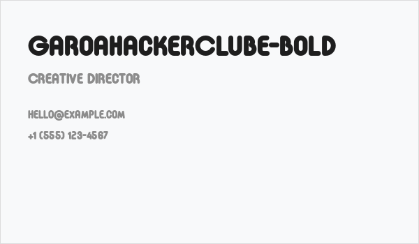 GaroaHackerClube-Bold Business Card