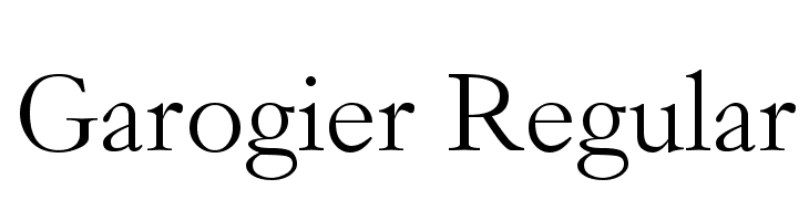 Garogier Regular Font