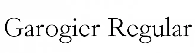 Garogier Regular  تنزيل الخطوط