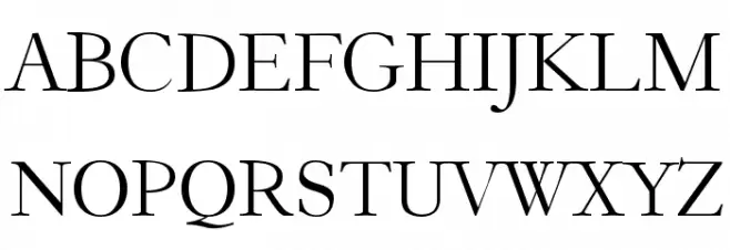 Garogier Regular Schriftart Groß