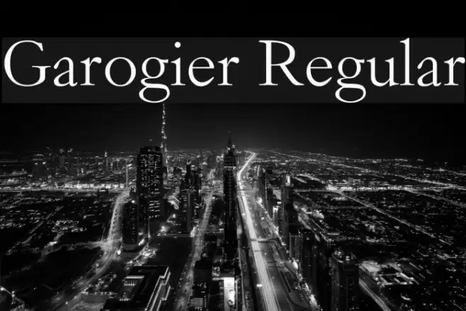 Garogier Regular Font examples