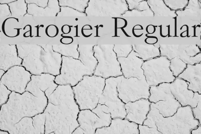 Garogier Regular Font examples