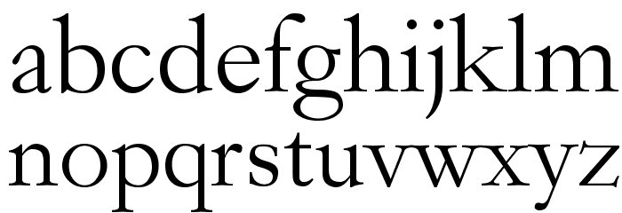 Garogier Regular Font Litere mici