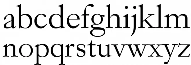 Garogier Regular Font LOWERCASE