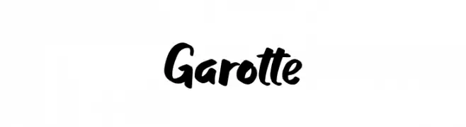 Garotte  Скачать бесплатные шрифты