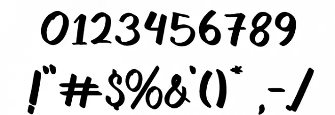 Garotte Font OTHER CHARS