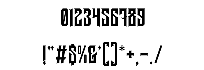 Garreng Personal Use Regular Font OTHER CHARS