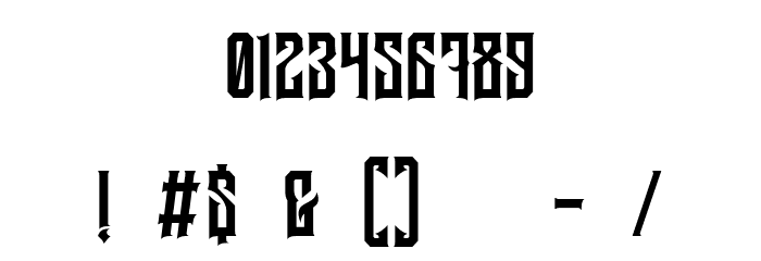 GarrengPersonalUse-Regular Font OTHER CHARS
