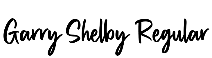 Garry Shelby Regular  font caratteri gratis