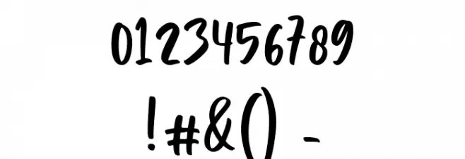 Garry Shelby Regular Font OTHER CHARS